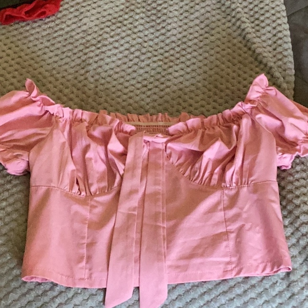 Cupcake pink blouse with bow